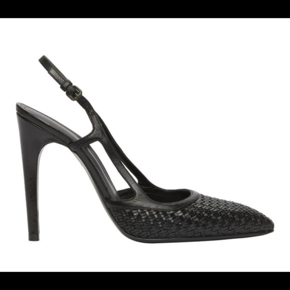 Bottega Veneta New Woven Stiletto Slingback Pumps